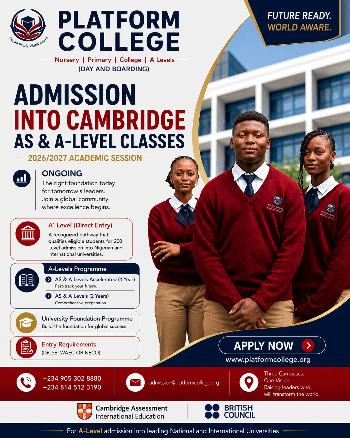 Platform College Admissions